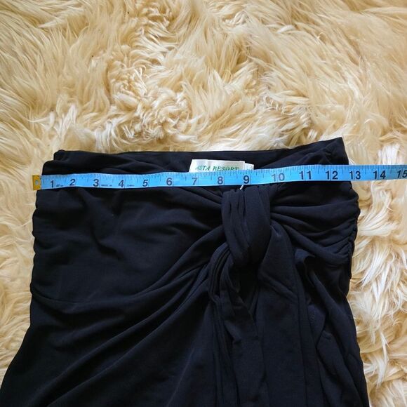 Asta Resort Black Chloe Mini Skirt And Penelope One Shoulder Top Set Small - Picture 10 of 12